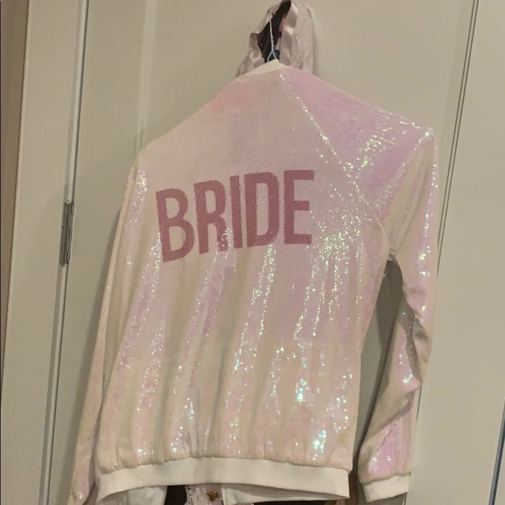 Brand new Hayley Paige “Bride” jacket. Never worn!